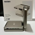 Aurzen ZIP Tri-Fold DLP Truly Mini Projector. Pocket Size. Zero-Lag Focus. One-Click Screen Mirroring. Full-Screen Mode. Type-C Fast Charging. 5.000mAh Battery. Indoor Outdoor Portable Projector.Gold photo review