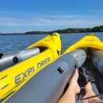 Intex 68307EP Explorer K2 Inflatable Kayak Set: Includes Deluxe 86in Aluminum Oars and High-Output Pump – SuperStrong PVC – Adjustable Seats with Backrest – 2-Person – 400lb Weight Capacity photo review
