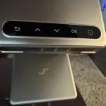 Aurzen ZIP Tri-Fold DLP Truly Mini Projector. Pocket Size. Zero-Lag Focus. One-Click Screen Mirroring. Full-Screen Mode. Type-C Fast Charging. 5.000mAh Battery. Indoor Outdoor Portable Projector.Gold photo review