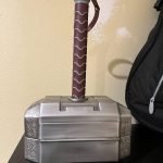 TOKKOT Thor Hammer Tool Box. Multifunctional Home Repair Tool Set Excellent Hand Tool Novelty Gift for Men as Halloween Prop Cosplay Hammer (Silver) photo review