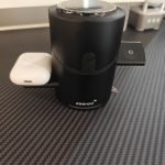 ZEEHOO 3 in 1 Charging Station for Apple Devices. Mag-Safe Charger Stand. Qi2 15W Auto-Rotating Wireless Charger for iPhone 17 16/15/14/13/12 Series& AirPods& iWatch(Black) photo review