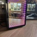 So Chill Mini Fridge Infinity Effect. Gamers. Students. Home/Car trips/Hangouts + More. USB Powered. Stickers Included. 4L/6 Cans. Mirror Infinity Effect Door photo review