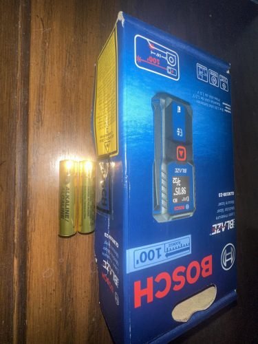 BOSCH GLM100-23 100 Ft BLAZE Laser Distance Measure. Includes 2 AA Batteries photo review