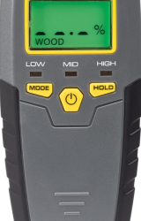 General Tools MMD4E Digital Moisture Meter, Water Leak Detector, Moisture Tester, Pin Type, Backlit LCD Display With Audible and Visual High-Medium-Low Moisture Content Alerts, Grays