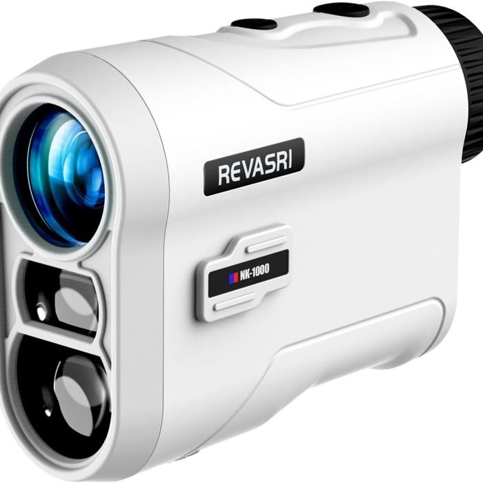 REVASRI Golf Rangefinder with Slope and Pin Lock Vibration. External Slope Switch for Golf Tournament Legal. Rangefinders with Rechargeable Battery 600/1000YDS Laser Range Finder