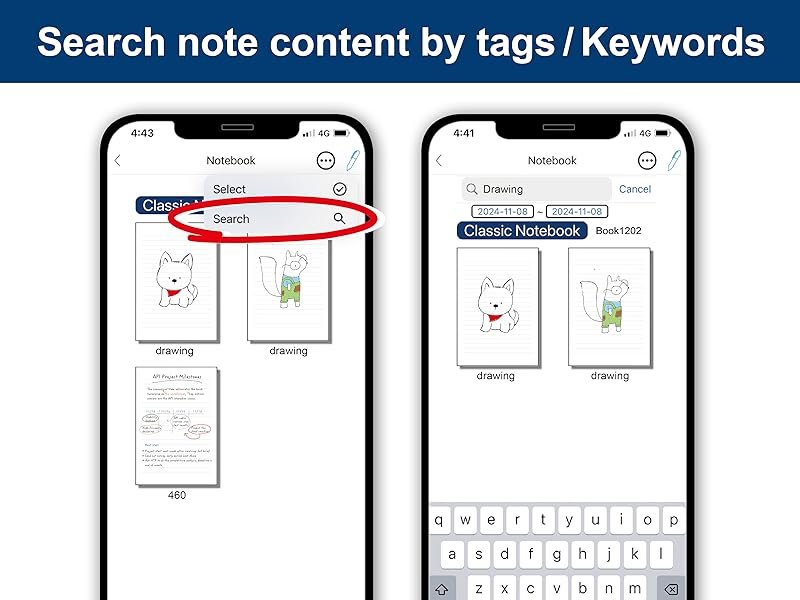 Smart Sync Pen for Note Taking with Notebook and Writing Board.Real-time Sync for Digitizing.Convert to Text.Storing.Sharing Paper Notes via APP on Smartphone/IPAD (Android and iOS)