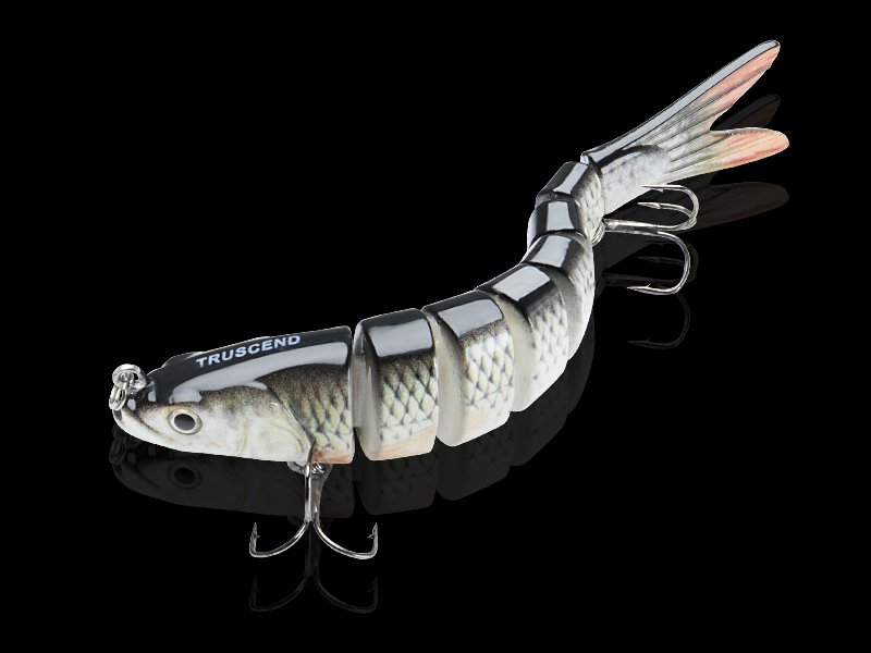 TRUSCEND Fishing Lures for Freshwater and Saltwater. Lifelike Swimbait for Bass Trout Crappie. Slow Sinking Bass Fishing Lure. Amazing Fishing Gifts for men. Must-have for Family Fishing Gear