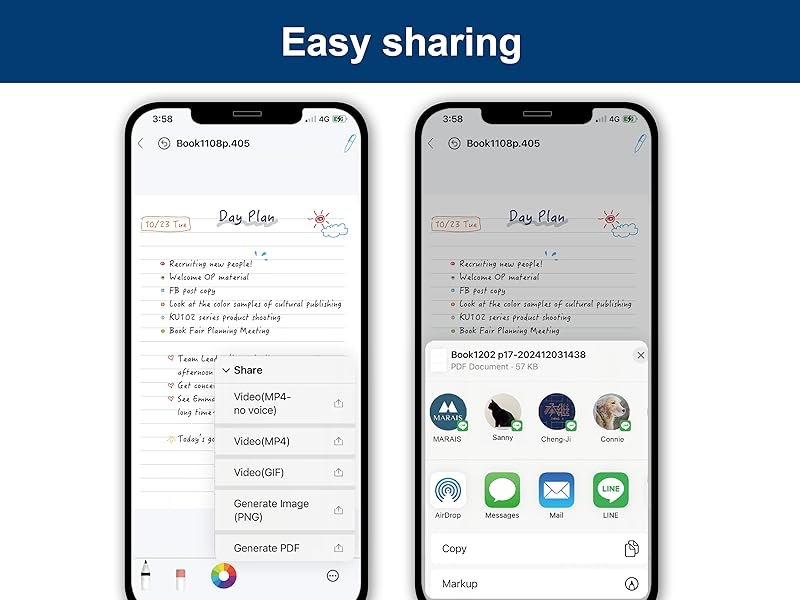 Smart Sync Pen for Note Taking with Notebook and Writing Board.Real-time Sync for Digitizing.Convert to Text.Storing.Sharing Paper Notes via APP on Smartphone/IPAD (Android and iOS)