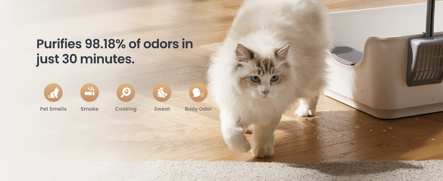 SwitchBot 4 in 1 Air Purifiers Table with Matter, Up to 3620 ft², H13 HEPA Pet Filter, Wireless Charging, Washable Pre-filter, 10 RGB Colors, Work with Apple Home, Alexa, GoogleHome, HomeAssistant