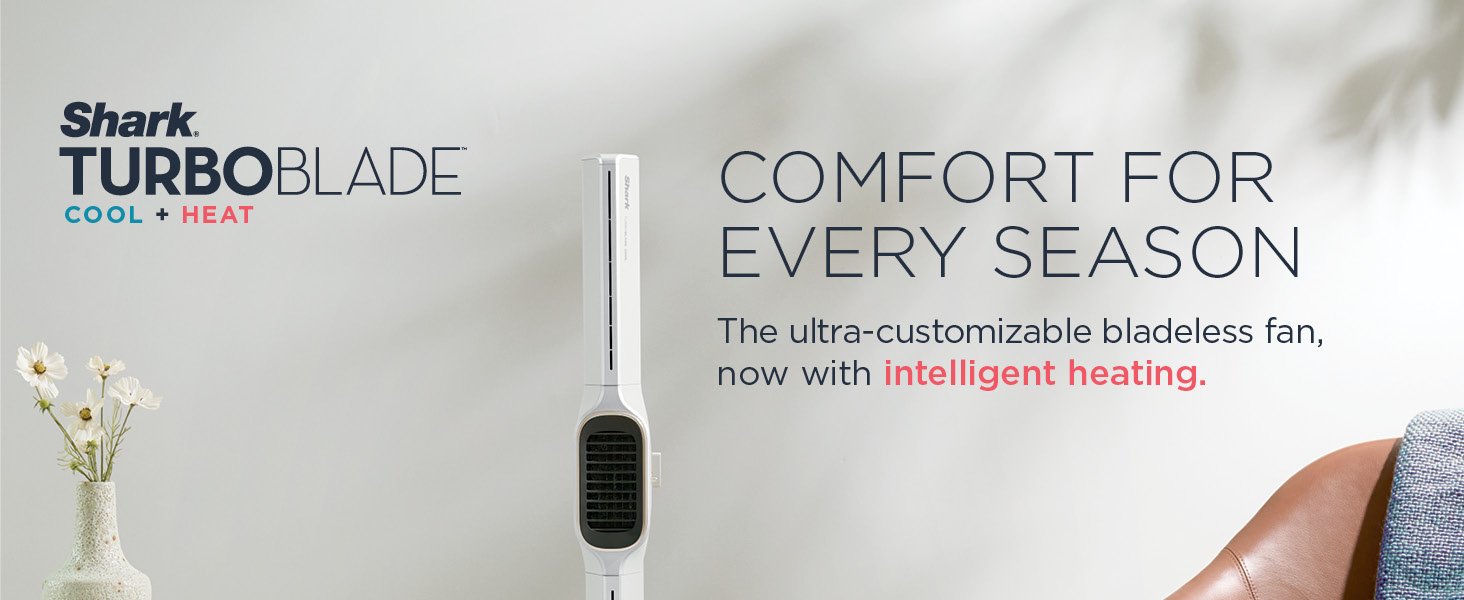 From the manufacturer TF202S Click to play video Shark TurboBlade Fan.oscillates 180°. circulates and propels air. 10 noise levels + 10 speeds. easy to clean.