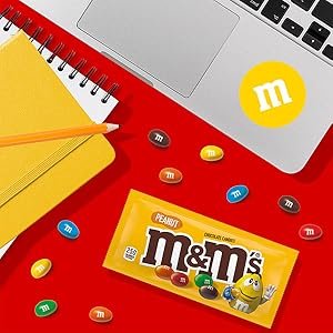M&M'S Peanut Milk Chocolate Candy. Chocolate Candy Bulk. Party Size 38 oz Bag (Pack of 2)