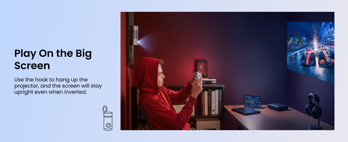 Nebula Capsule Air (Black) With Nebula Capsule Battery Tripod (Black)