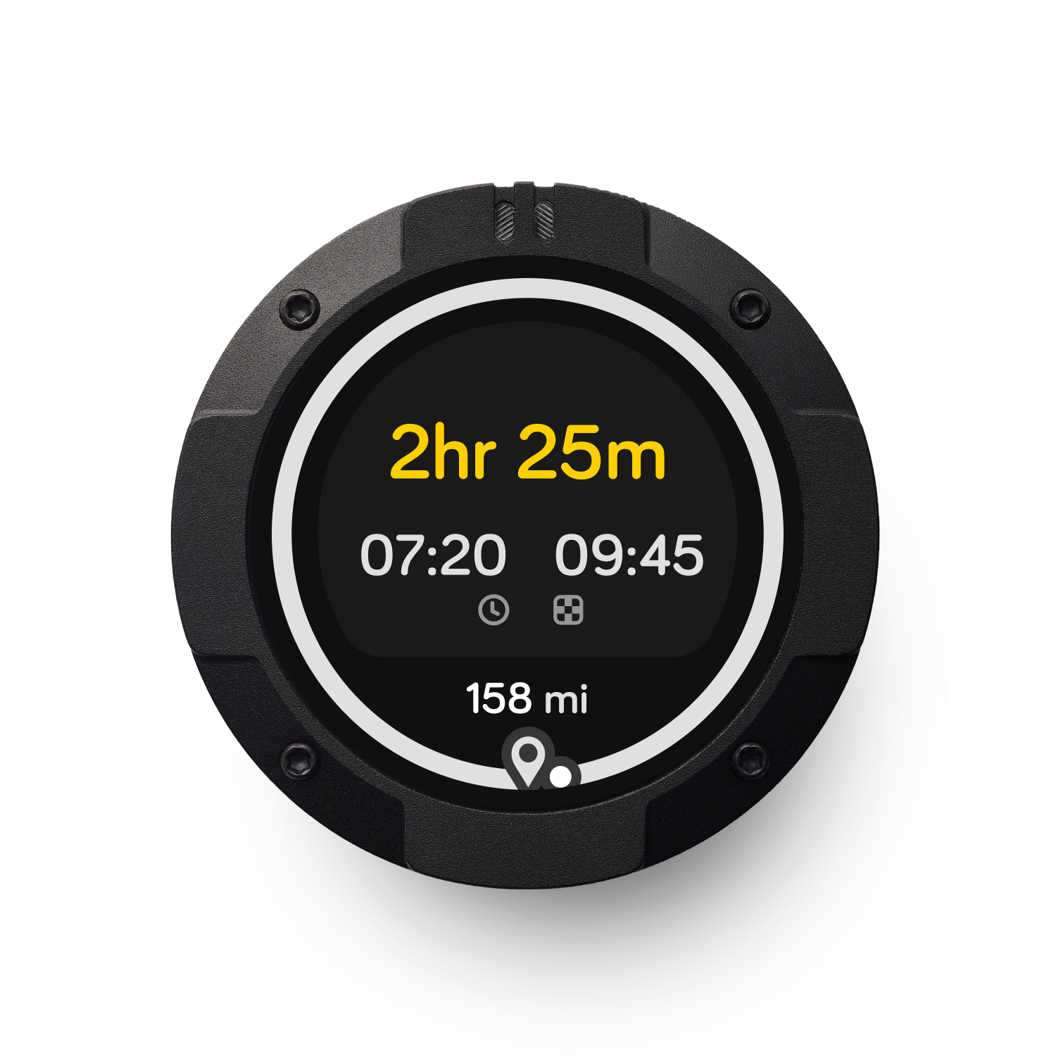 Beeline Moto II | Wireless Global Navigation Map | Weatherproof & 11+ Hours Battery Life | USB Charging | Sat Nav for Cycling with a Strap Mount Included | Glove Friendly