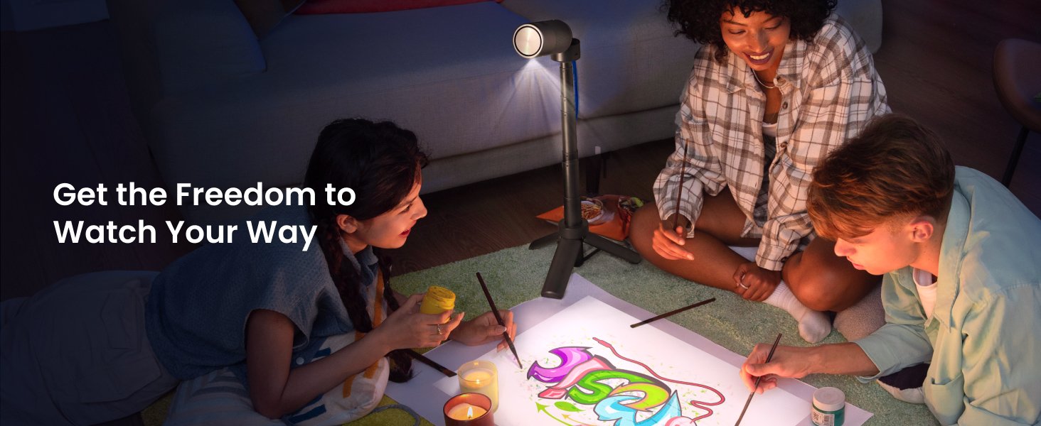 Nebula Capsule Air (Black) With Nebula Capsule Battery Tripod (Black)