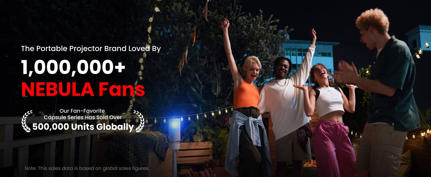 Nebula Capsule Air (Black) With Nebula Capsule Battery Tripod (Black)