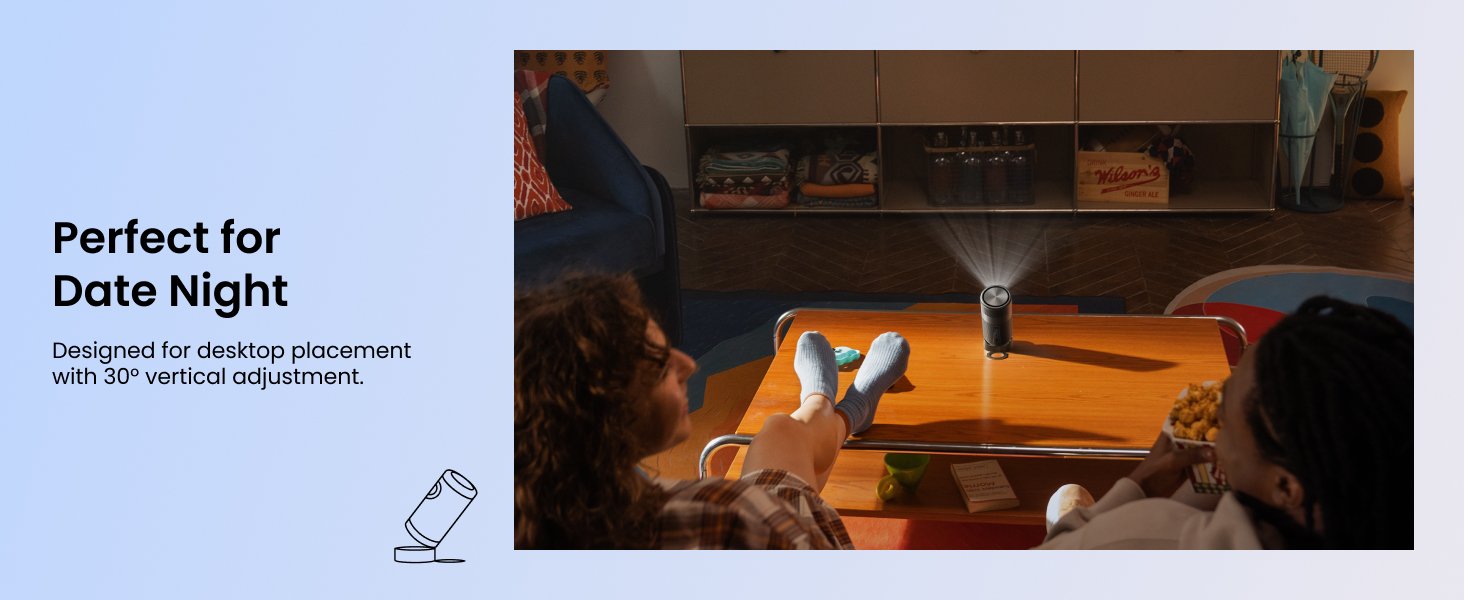 Nebula Capsule Air (Black) With Nebula Capsule Battery Tripod (Black)