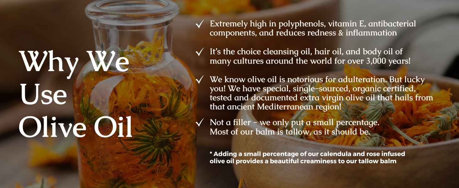 Hearth and Homestead: Handmade Whipped Tallow Balm (Unscented/Herb-Infused) - Organic Body Butter with Infused Olive Oil. for Eczema. Rosacea. Baby - 1.3 oz