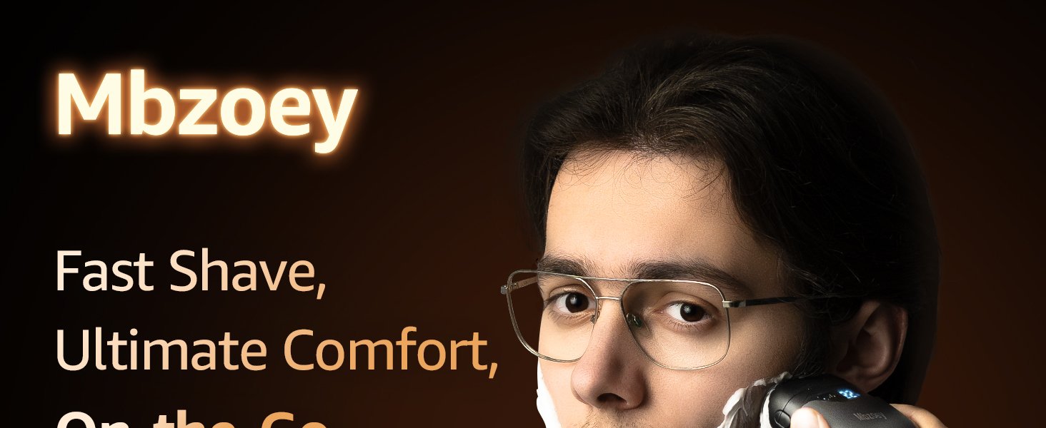 Mini Electric Razor for Man: Electric Foil Shavers for face - IPX7 Waterproof Cordless Razor with LED Display & Fast Charge - Micro-Comb Technology & Upgraded Blades. Carbon Black