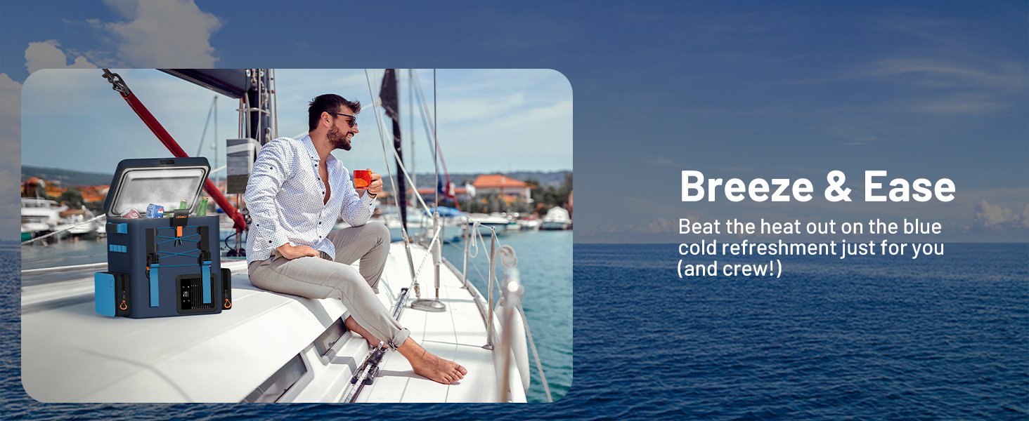 LiTHELi Frozen Pack 12V Car Refrigerator & Portable Electric Cooler. 20L/21QT with 2 U20 Batteries. -4~68℉ Travel Fridge Freezer for Camping.