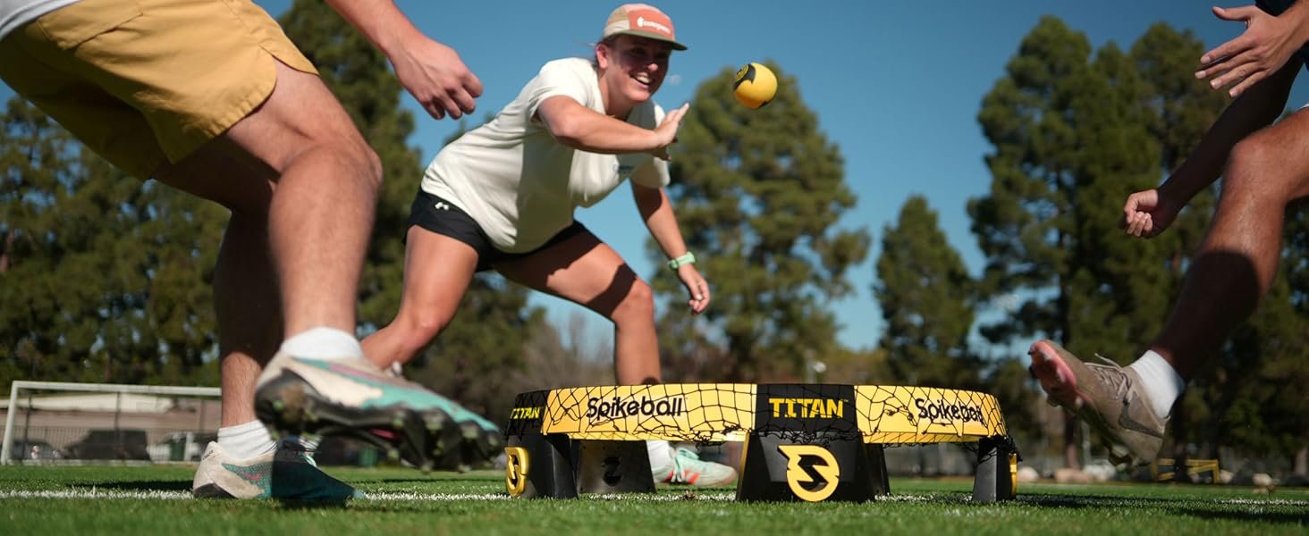 Spikeball 3 Ball Original Roundnet Game Set - Includes 3 Balls. net and Bag