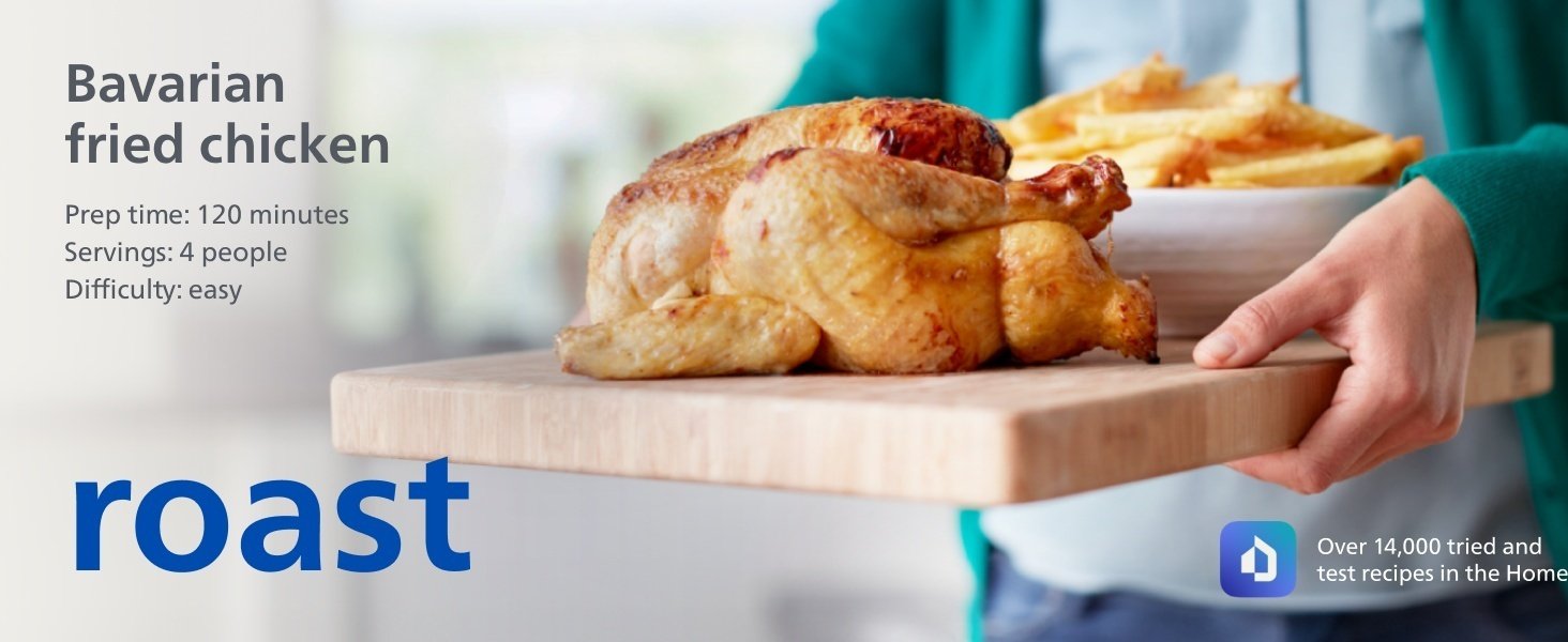 Philips 2000 Series Airfryer - RapidAir Technology. 13-in-1 Ways to Cook. 4.4QT Capacity. Healthier Meals Up to 90% Less Fat. Easy to Clean. Dishwasher Safe. Touchscreen Control. HomeID App (NA221/00)