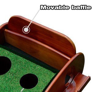 GimYaa Golf Putting mat Green Indoor and Outdoor with Auto Ball Return.Game Practice Golf Gifts for Home. Office. Backyard Indoor Golf and Outdoor Use. Crystal Velvet Mat
