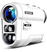 REVASRI Golf Rangefinder with Slope and Pin Lock Vibration. External Slope Switch for Golf Tournament Legal. Rangefinders with Rechargeable Battery 600/1000YDS Laser Range Finder
