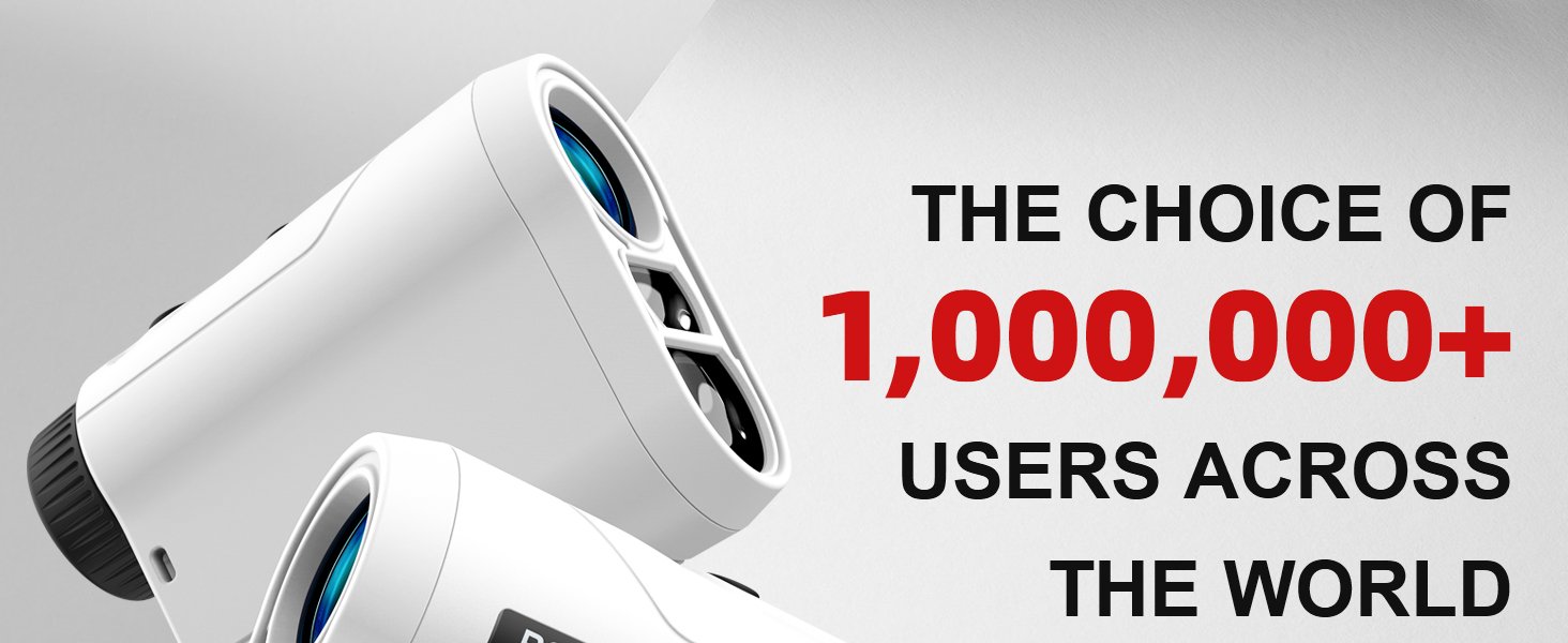 REVASRI Golf Rangefinder with Slope and Pin Lock Vibration. External Slope Switch for Golf Tournament Legal. Rangefinders with Rechargeable Battery 600/1000YDS Laser Range Finder