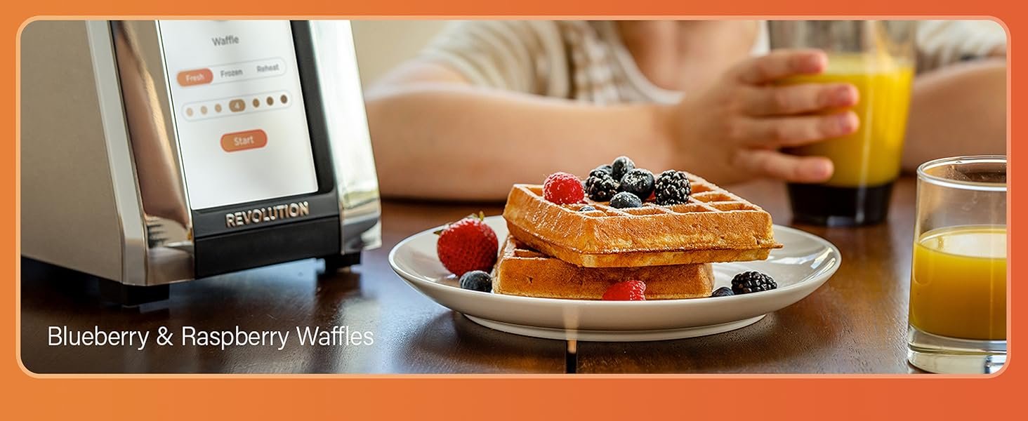 Revolution R180 Connect Touchscreen Smart Toaster with High-Speed InstaGLO Technology – Choose from 6 Bread Types. 7 Browning Levels. & Toastie Press Mode (Stainless Steel. 2-Slice)