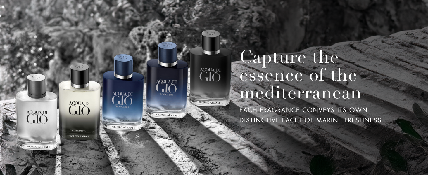 Armani Beauty - Acqua di Giò - Parfum - Cologne for Men - Fresh & Woody Men's Fragrance - Bergamot. Ginger. Marine. Geranium. Rosemary. Clary Sage. Patchouli. Incense Notes