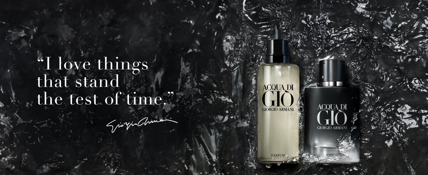 Armani Beauty - Acqua di Giò - Parfum - Cologne for Men - Fresh & Woody Men's Fragrance - Bergamot. Ginger. Marine. Geranium. Rosemary. Clary Sage. Patchouli. Incense Notes